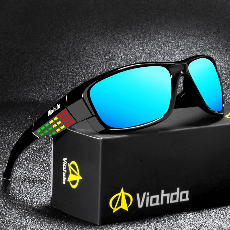 

VIAHDA Brand Design New Polarized Sunglasses Men Fashion Male Eyewear Sun Glasses Travel Fishing Oculos, Picture colors