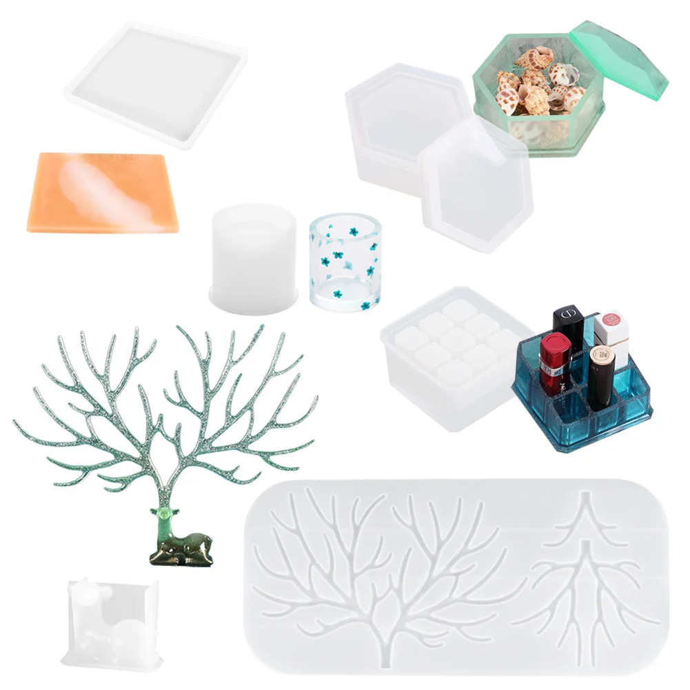 

DIY Baking Tools Giraffe Set Table Decoration Storage Box Tray Crystal Epoxy Clay Plaster Silicone Fondant Mold Baking Pastry