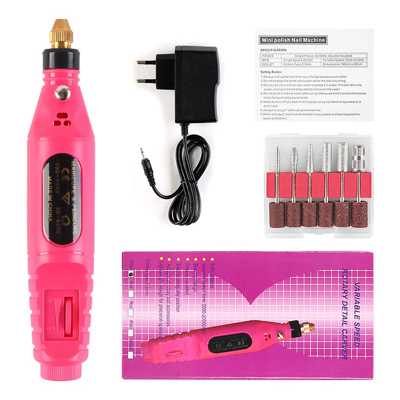 

Portable Nail drill manicure pedicure electric nail drill machine, Customized