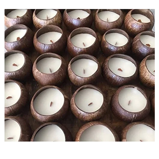 

bougies Kerzen aromatica velas Supplies luxury novelty aroma aromatherapy coconut shell candles & home fragrance scented candles