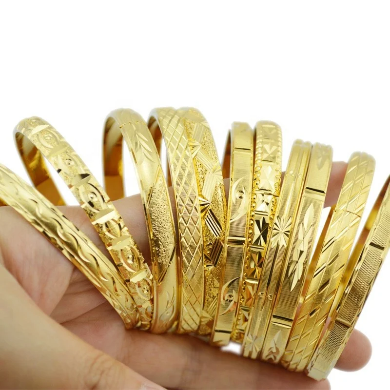 

LDJX -B56 Silver bracelet Fashion Gold Jewelry Gold Color Bangles gold Bangles Gift