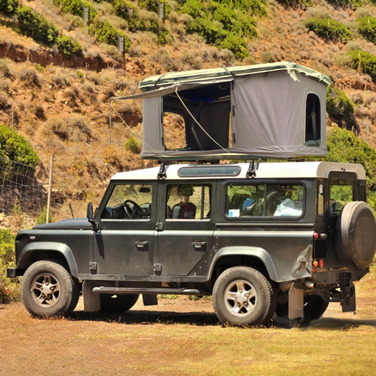 

Wholesale 2 person outdoor camping inflatable Straight hardtop waterproof cheap folding ultra car roof top tent