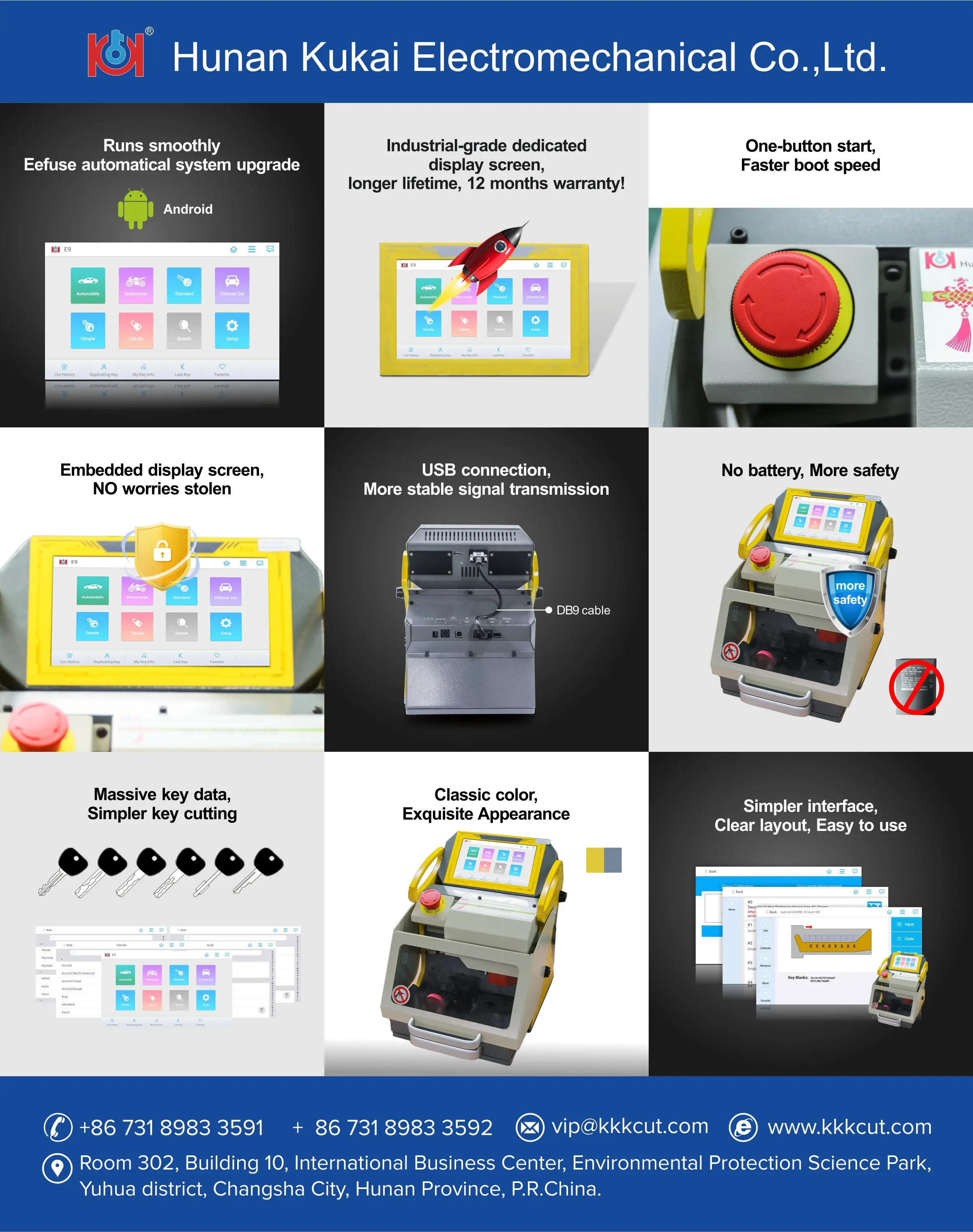 sec-e9 key cutting machine
