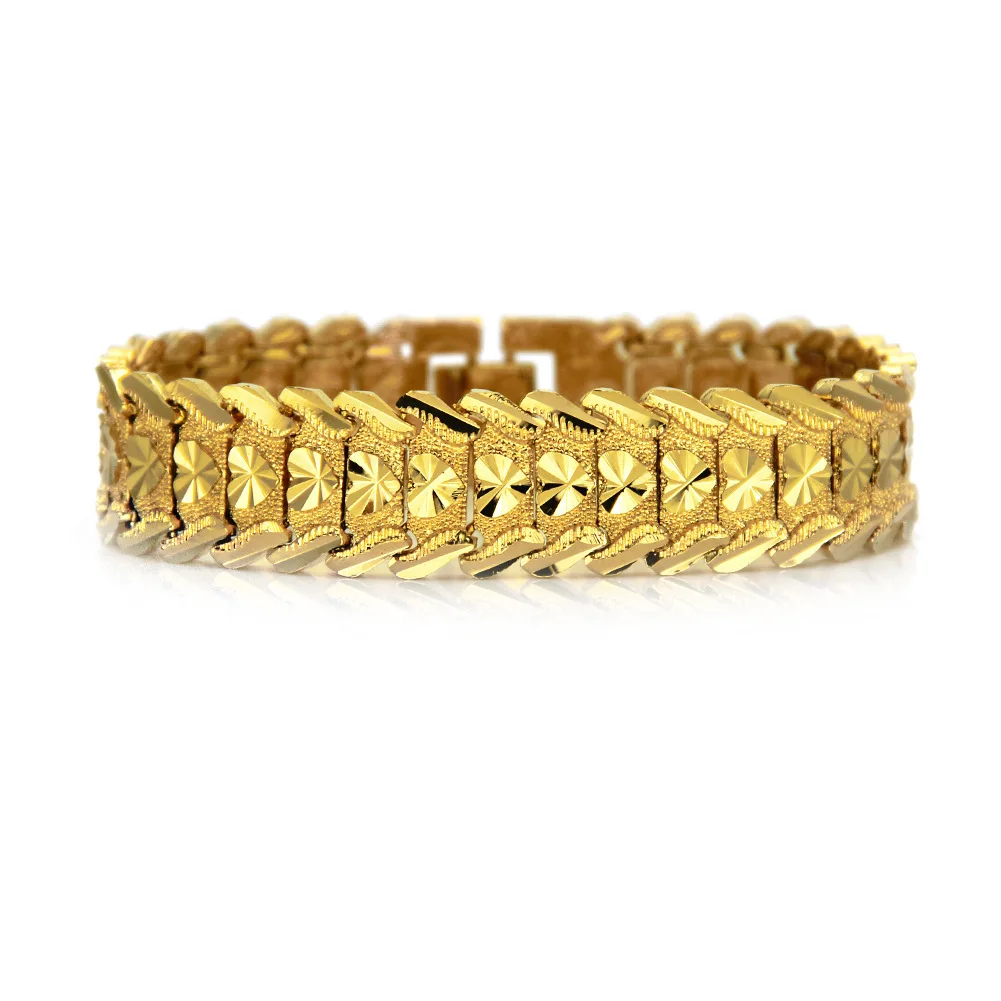 

Yale Jewelry Cuban Jewelry 18k Gold Plating Hip-hop bracelet for Men Women