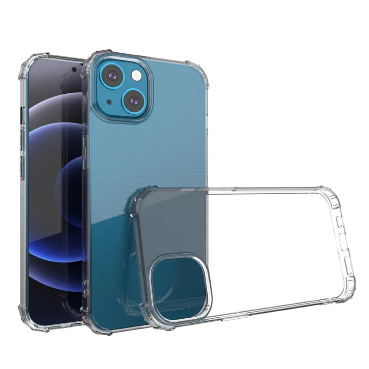 

Cell Phone Case For iPhone 12 13 Pro Max Mobile Case For Samsung A02 A32 A52 A72 F62 Transparent Clear TPU Shockproof Back Cover