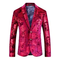 

Fabric Fancy Dress Casual Mens Velvet Blazer