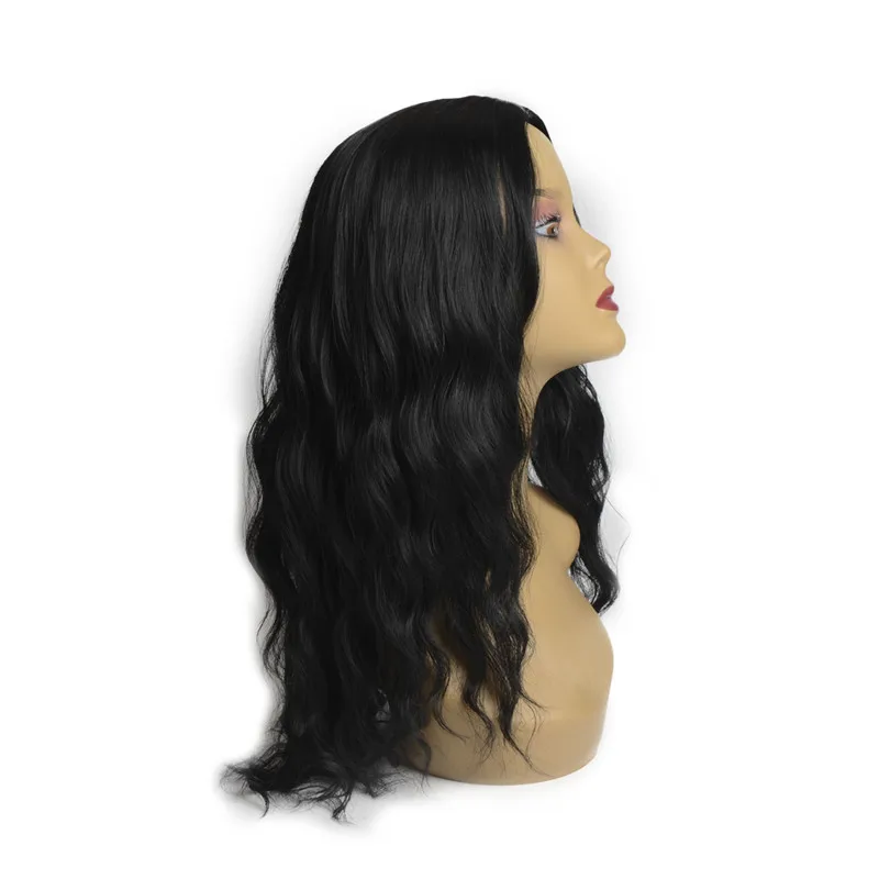 

Elegant Silk bottom Long Natural Wave 20 Inch Curly Synthetic Cheap Women Wig