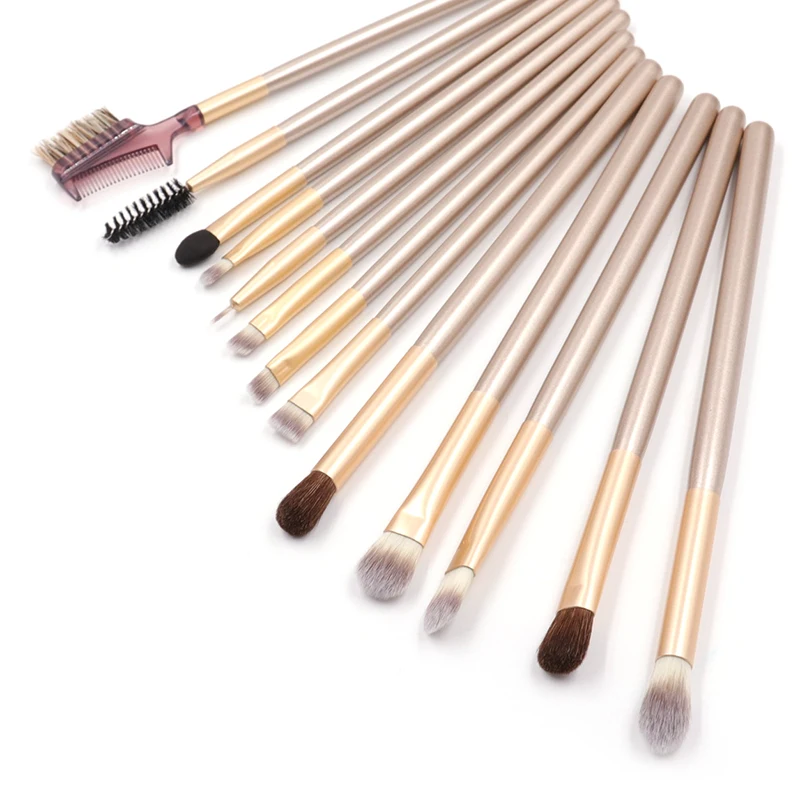 

Private Label New 18 pcs Gold Makeup Cosmetic Brush Set Blush Eye Shadow Makeup Brush