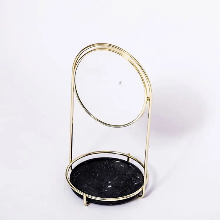 

Skyeycare Best Selling Eco-Friendly Table Top Fancy Makeup Mirror with Marble Base, Customized