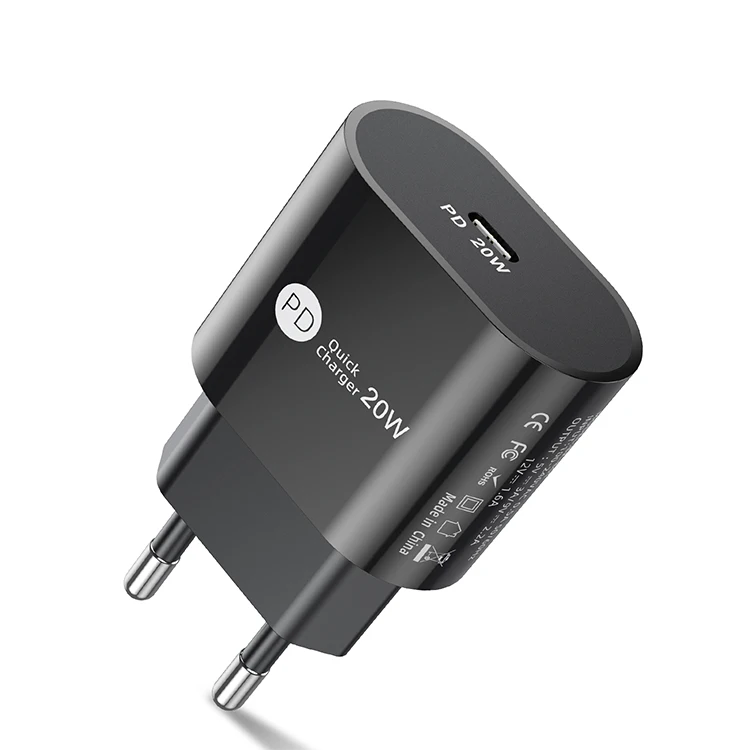 

Hot seling amazon EU/US fast charging pd 20w wall charger for mobile phones devices