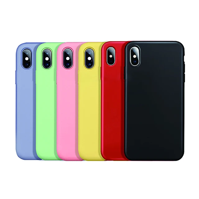 

Mobile phone accessories Multicolor Liquid Silicone Phone Case for iPhone 11 Pro Max X Xs XR 6 6s 7 8 Plus, Colorful