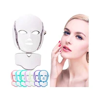 

7 Color Photon LED Facial Neck Mask For Skin Rejuvenation, Acne, Pore, Anti-Aging Beauty Light Therapy Light For Home Use