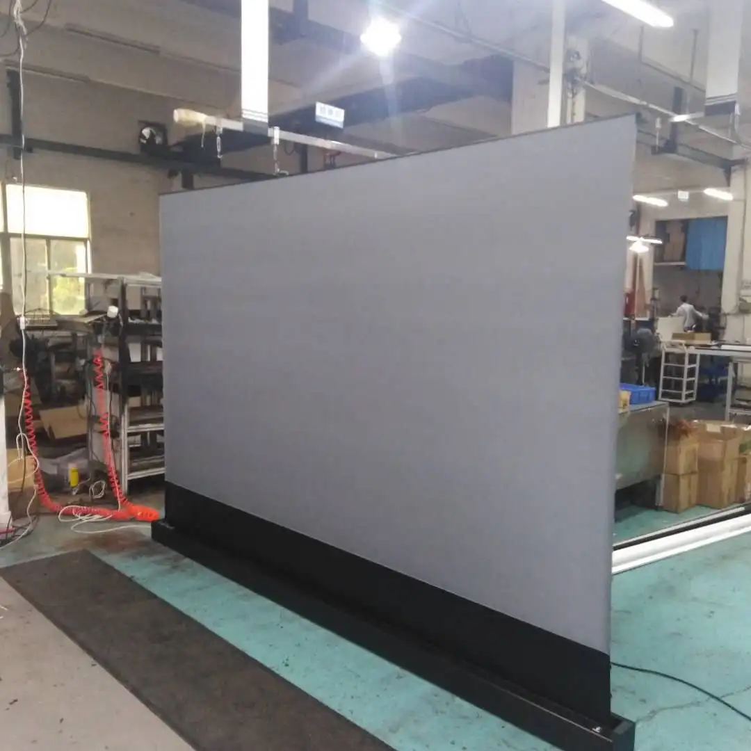 

SCREEN PRO 106 inch Floor rising for Epson Tab Tension Floor Screen Projector motorized long throw movie screen