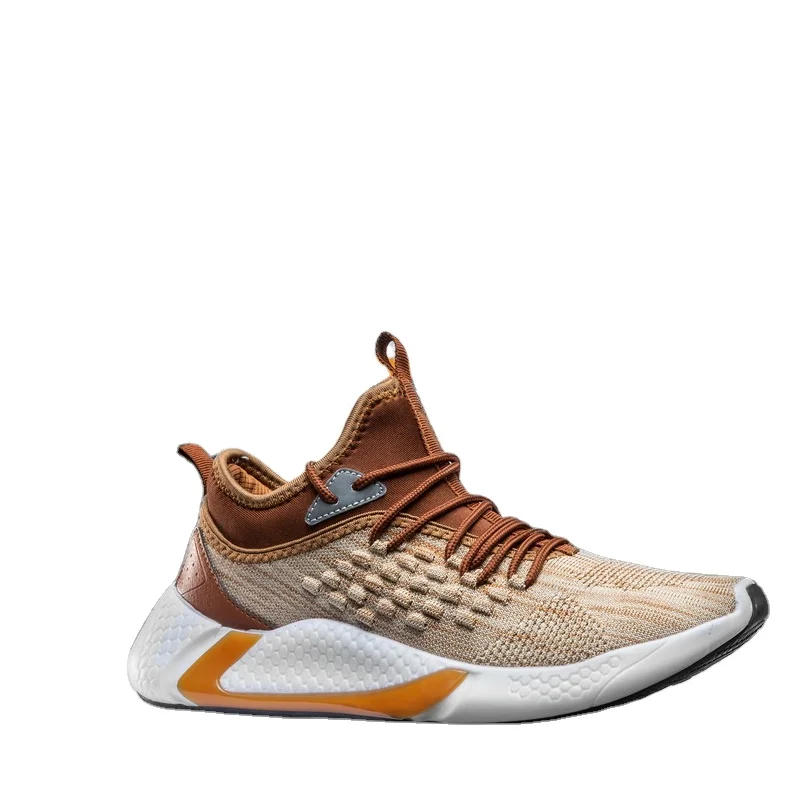 

wholesale mixed flying knit durable sports men's casual fitness walking running tennis shoes