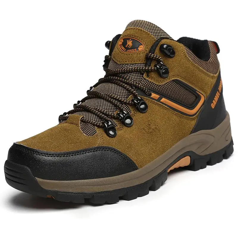 

Wholesale action waterproof trekking shoes,trekking shoes men,shoes trekking, Brown/ orange