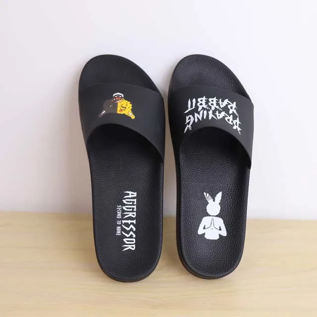 

custom logo slippers customized bathroom shower sandals