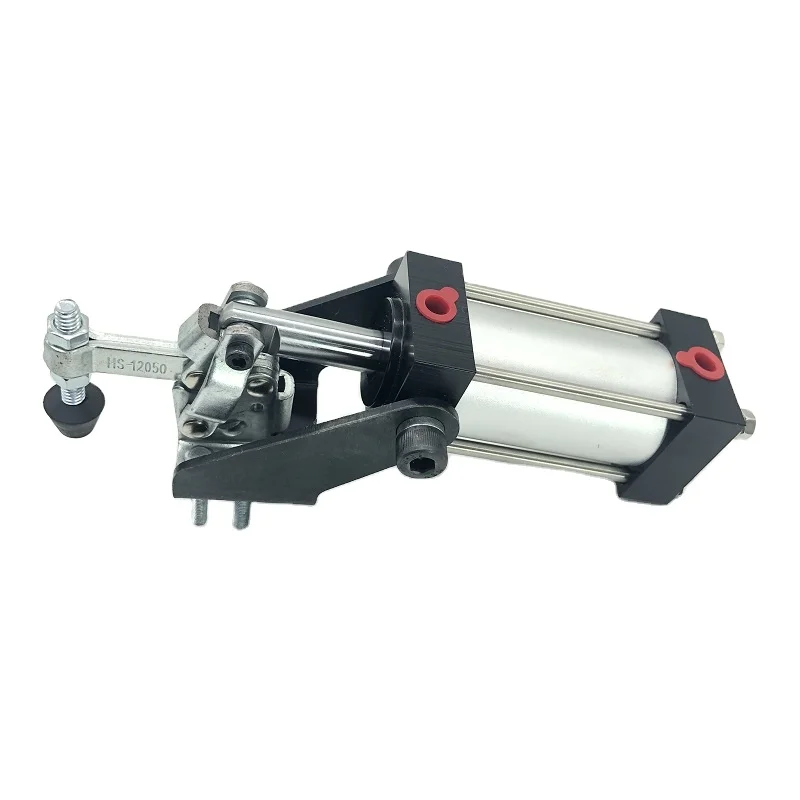 HS-12050-A  Air Toggle Clamp Pneumatic Horizontal Hold Down Clamp Hold Capacity 91KG/200LB 1/8''inlet