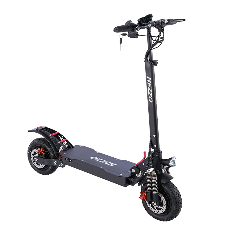 

2022 HEZZO 48V 2400W off road electric scooter 11inch 20AH Foldable free shipping fast Electric kick Scooters dual motor cheap