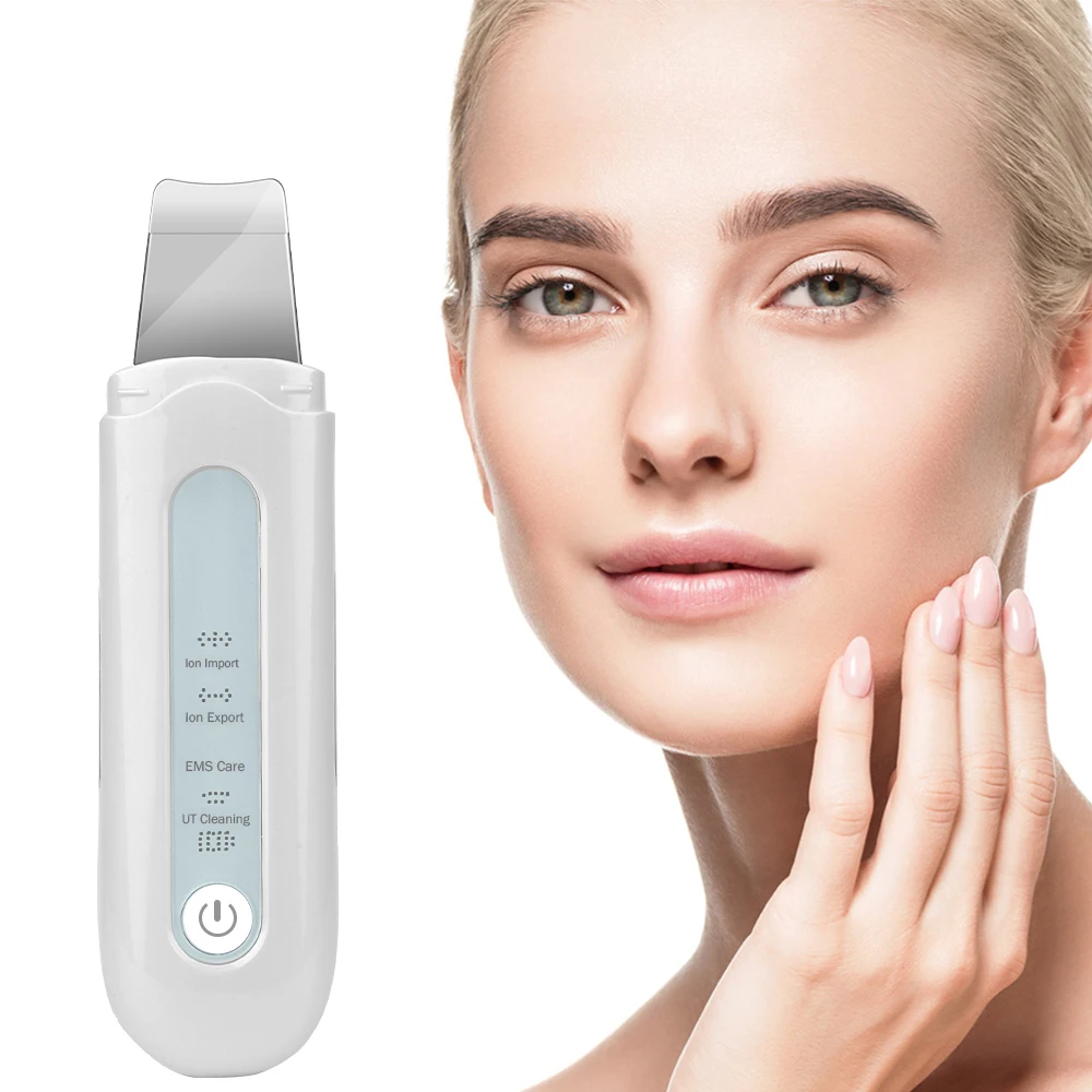 

Face Ultrasonic Skin Scrubber Cleaner Suck Blackheads Blackhead Remover Tool Vacuum Facial Massager