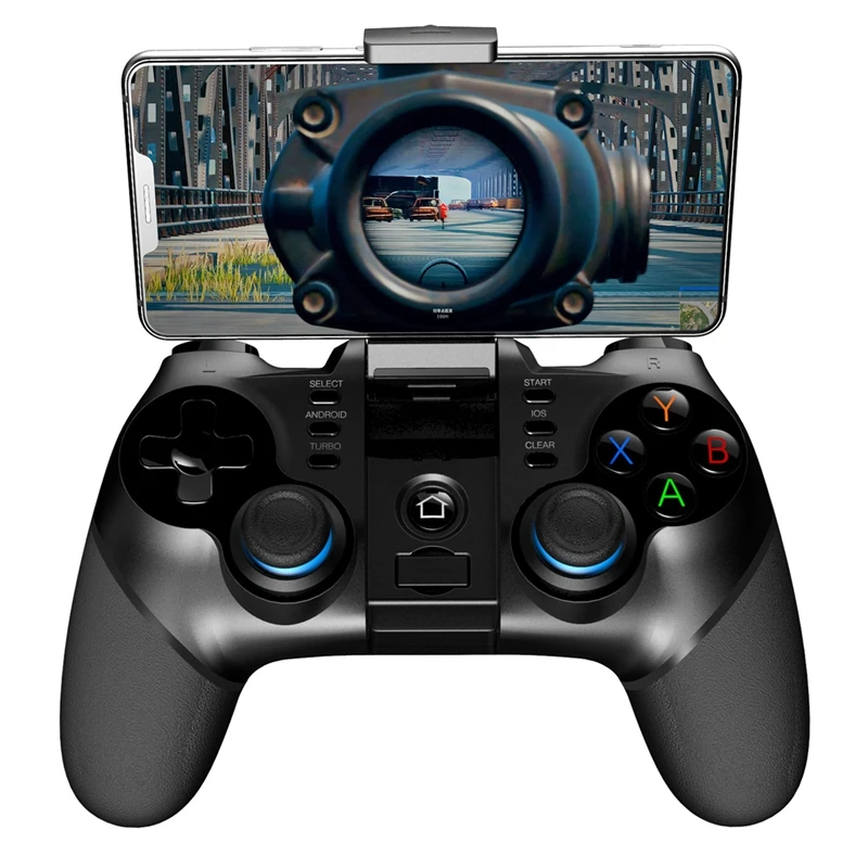 

For Android IOS Smart Game Controller Gamepad Wireless Joystick Console Game With Telescopic Holder For Smart Tv/ Phone, Colors