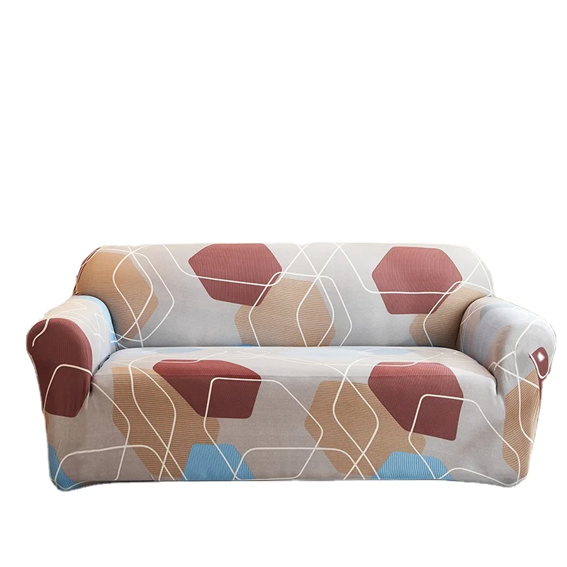 Wholesale Soft Feeling Removable Stretch Spandex Protective Two Seater High Elastic Sofa Cover Set