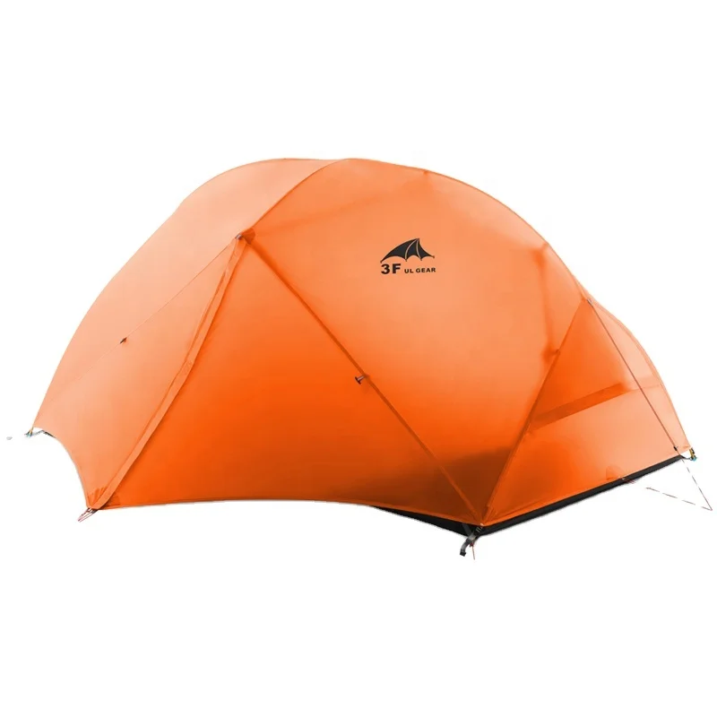 

SF UL GEAR Floating Cloud 2 Camping Tent 3 Season 15D Outdoor Ultralight Silicon Coated Nylon Hunting Waterproof Tents, Green / gray / orange