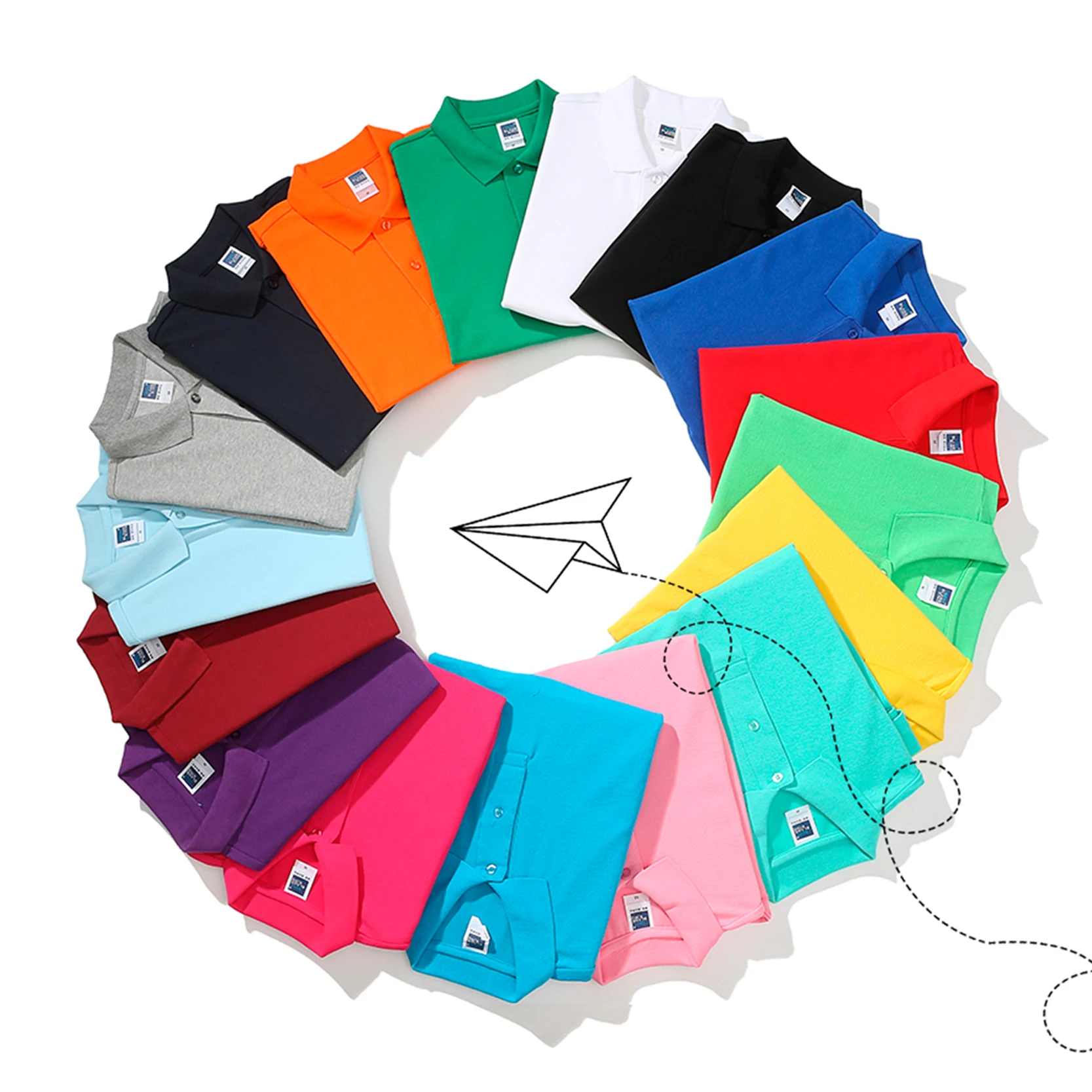 

High Quality Cotton Polyester Blend Casual Customized Uniform Plain Golf Blank T Shirt Mens Polo Shirts