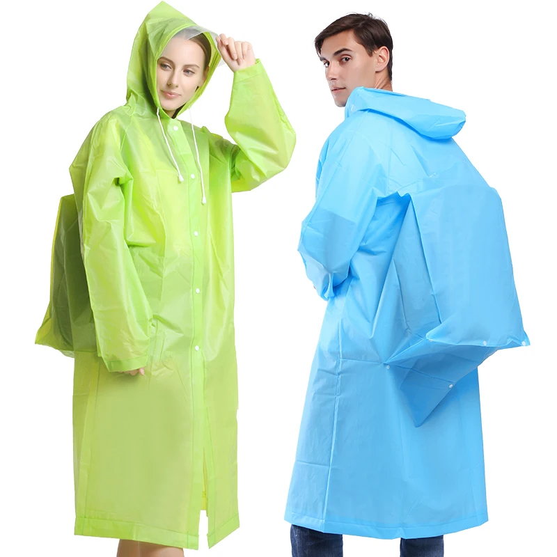 

Adults portable EVA reusable raincoat broad-brimmed hat high-capacity design for backpack, Customized color