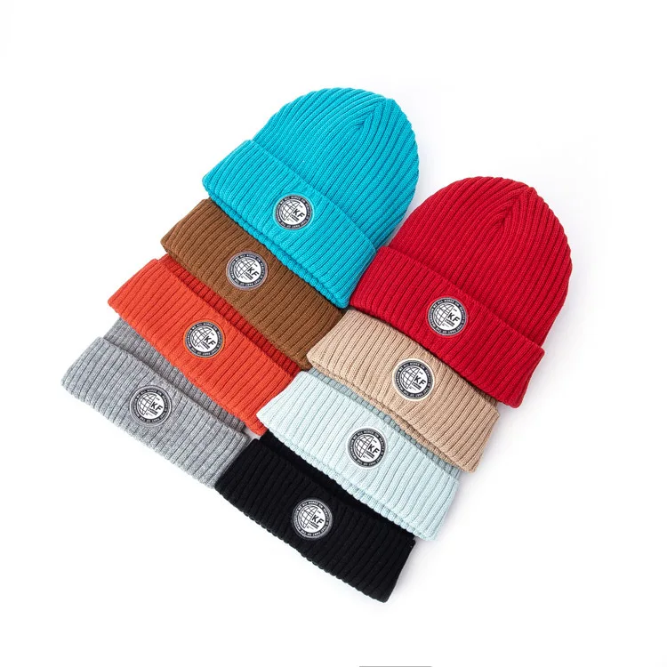 

Wholesale Outdoor Custom Logo Embroidery Badge Men Women Acrylic Beanies Winter Hats