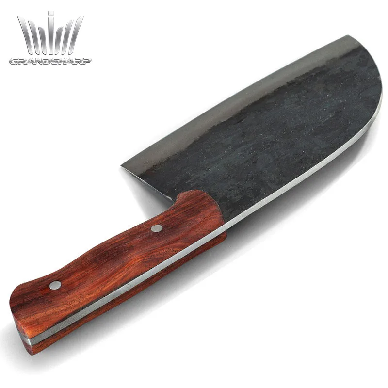 

Grandsharp 7 Inch Kitchen Knife Chef Knives Handmade Forged High-carbon Clad Steel Professional Butcher Cleaver Knife Full Tang