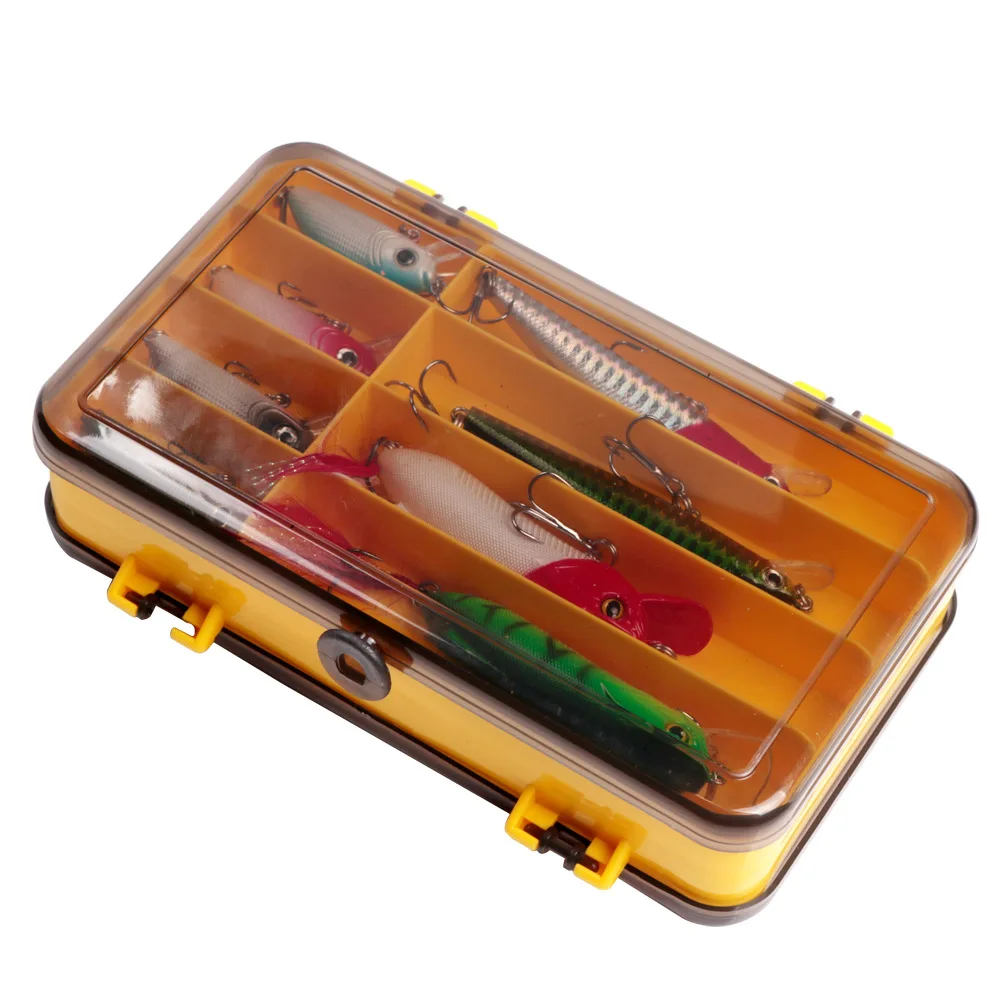 

Hot sale Hard Plastic Storage Case Box Plastic Fishing Lure Hook Bait Fishing Tackle Lure Box, Orange,sky blue