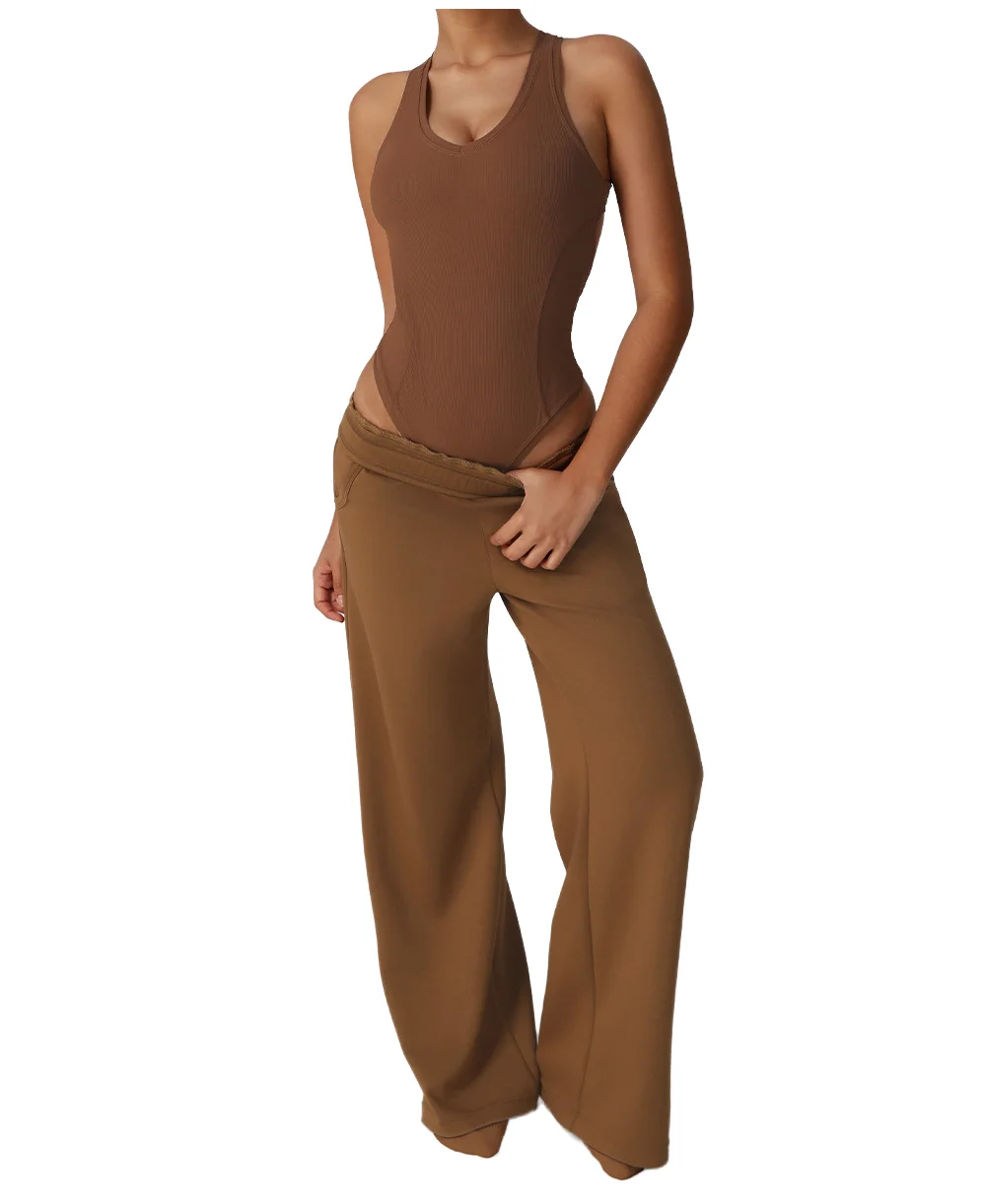 2-Piece Set弹力Loose-Fitting Yoga Set