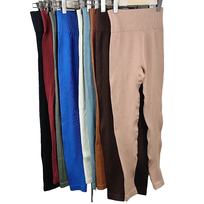 罗纹及踝Yoga Pants