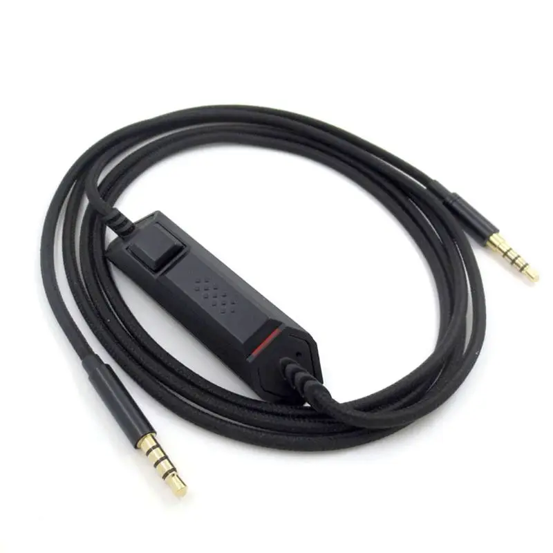 

3.5mm Audio Cable Inline Control for Logitech G633 G933 Gaming Headset Headphone