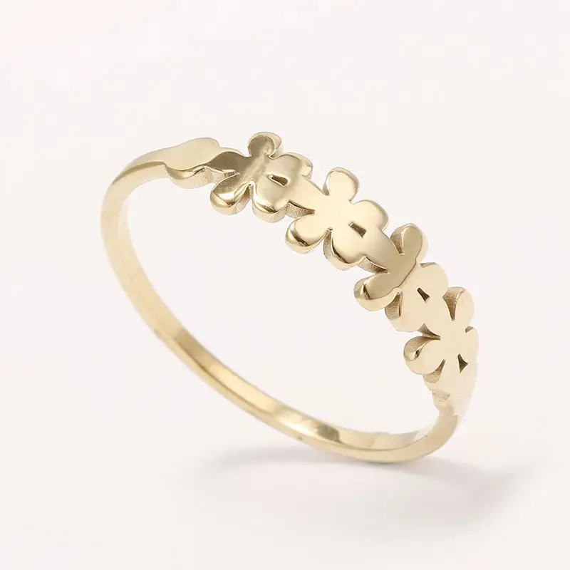 

Personalized Stainless Steel Ring Trendy Gold Plated Ring Jewelry