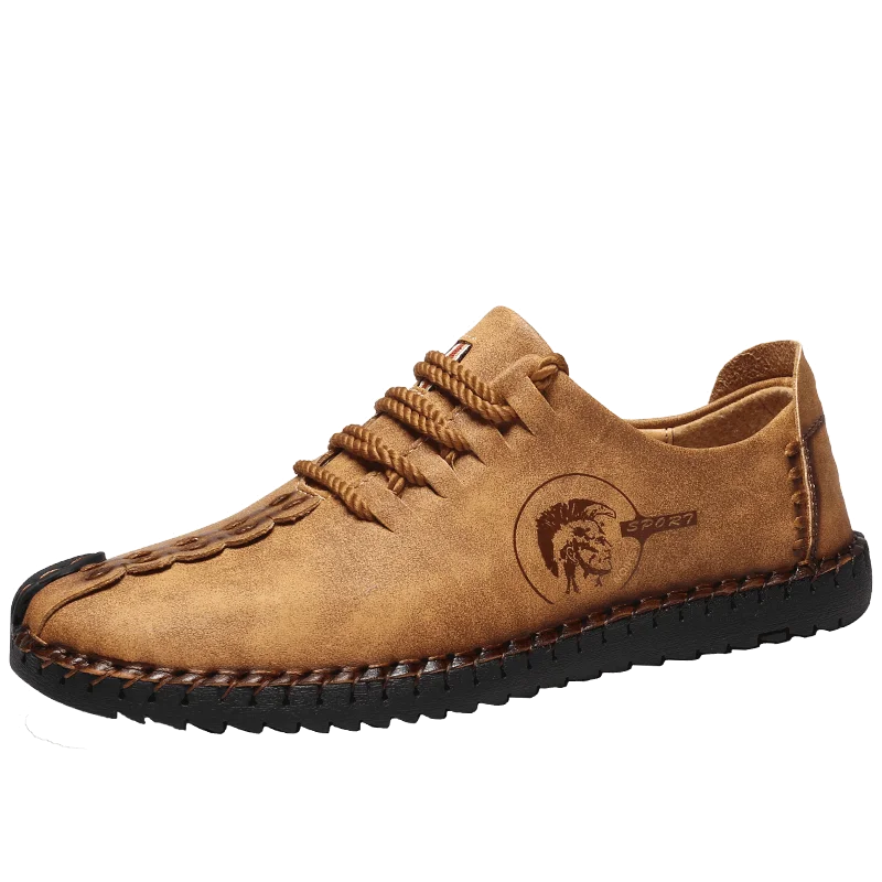 

Large size men's loafers comfortable handmade leather shoes light casual walking shoes men's flat driving shoes