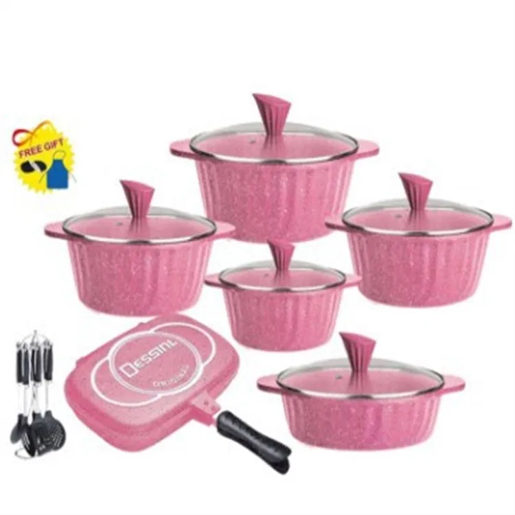 

Nonstick Pan Fried Steak Pot Electromagnetic Furnace General New Kitchen High Quality Aluminum Frying Pan cookware sets