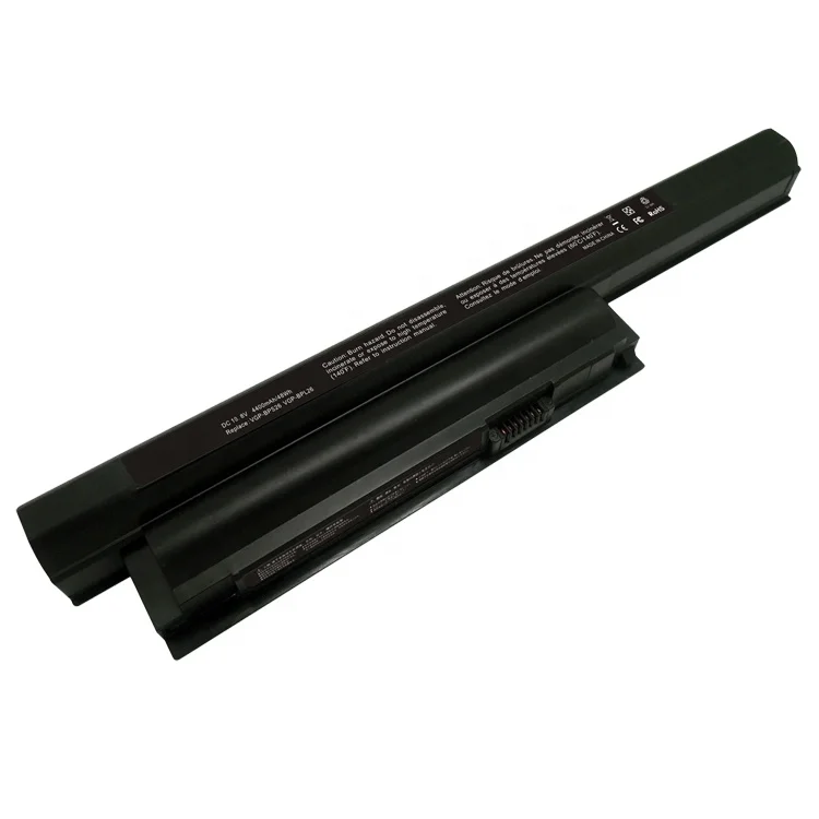 

Lithium ion Laptop battery replacement for VGP-BPL26 BPS26 6cell 10.8V 4400mAh/48Wh, Balck