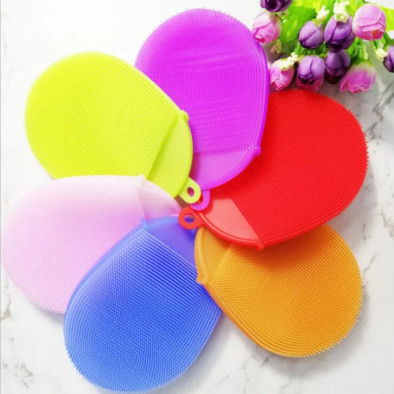

Multifunctional Silicone Dishwashing Brush Bath Brush Bath Massage Cleaning Brushes Kitchen Cleaning Tools