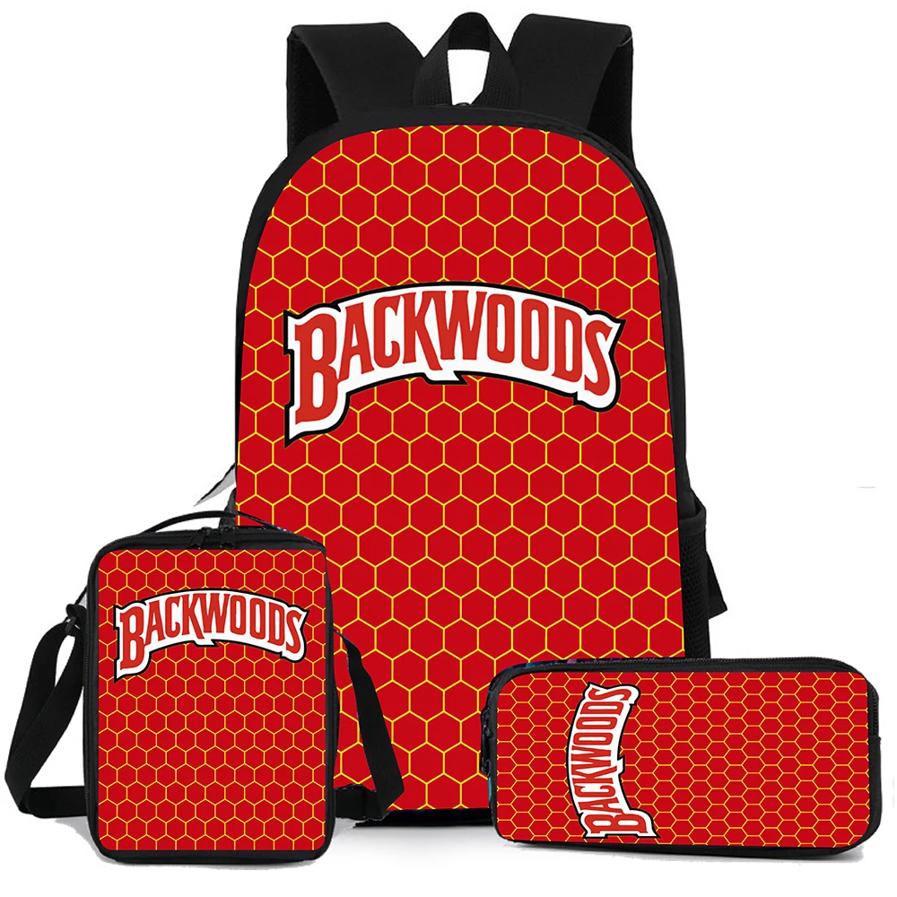 

3pcs New design backwoods cigar Backpack Fashion smell proof Tobacco bag packs Shoulder Bags source factory