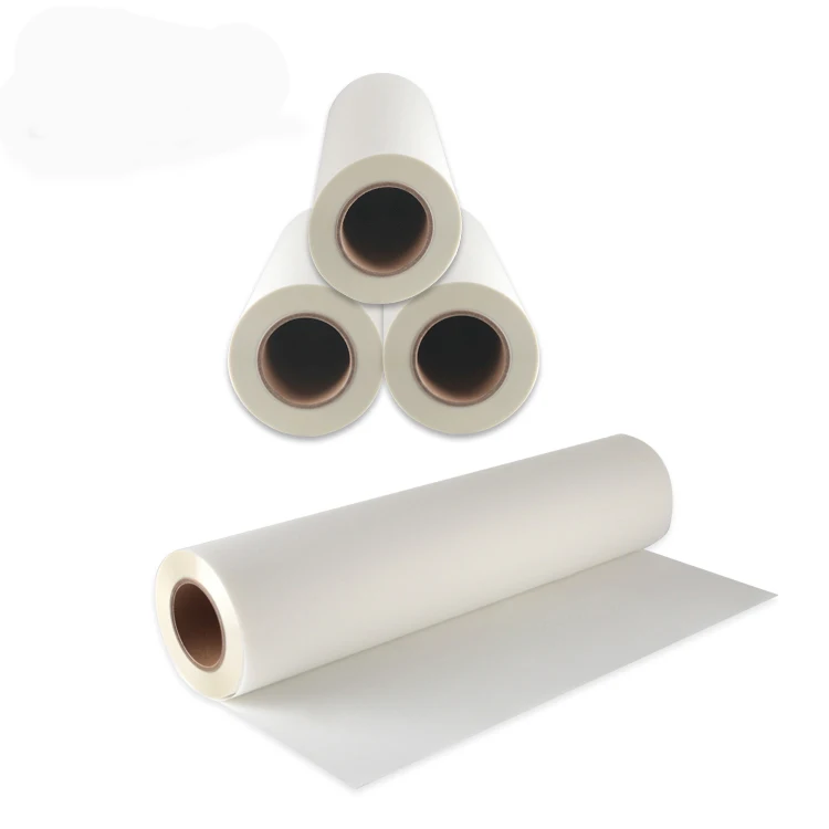 

Wholesale Single Sided Cool Peel Heat Transfer 0.3*100m DTF Paper 60cm 30cm*100m 60cmx100m 33cm x 100cm DTF PET Film Roll