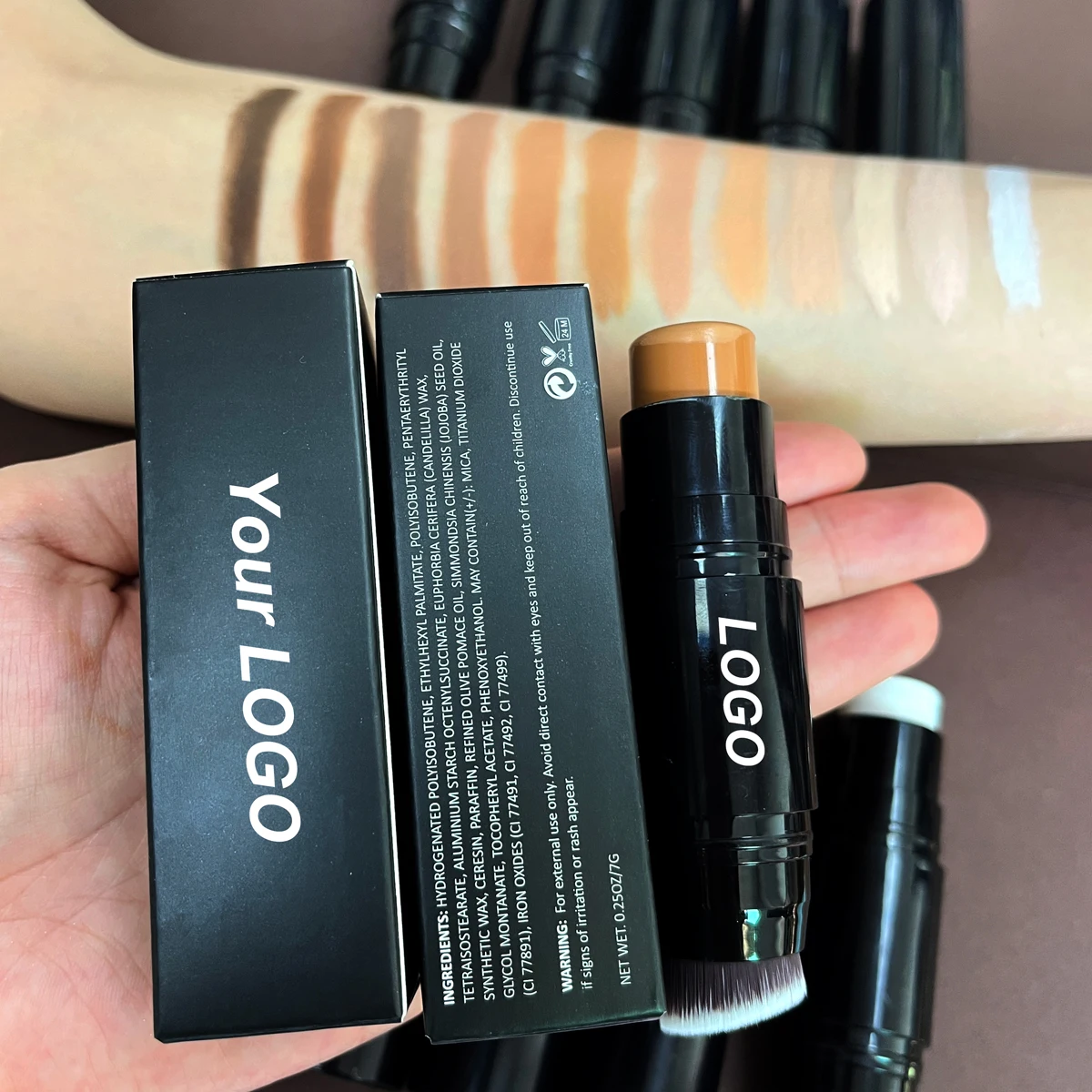 

Wholesale custom logo concealer foundation stick vegan matte full coverage concealer stick