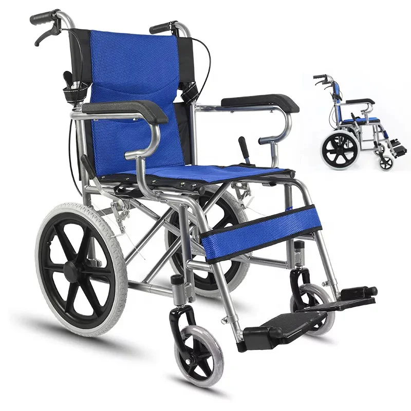 

Cheap steel wheelchair portable Foldable Wheelchair lightweight rehabilitation training wheelchair