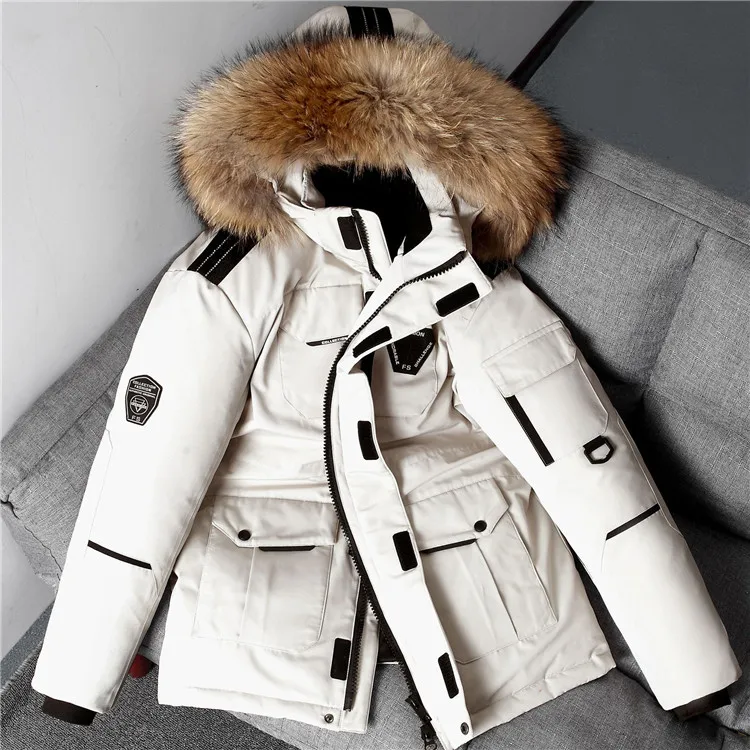 

2021 Winter Down Parka Jackets Women Duck Down Parkas Coats Large Fur Collar Thicken Outerwear Snow Overcoat S-3XL, Many