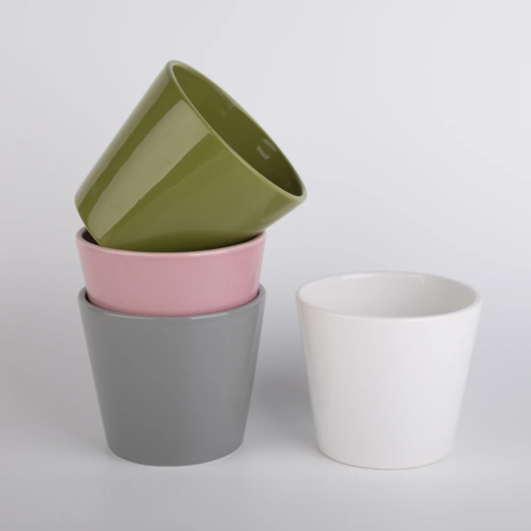 ceramic planter pot, ceramic flower pots, glossy planter pot