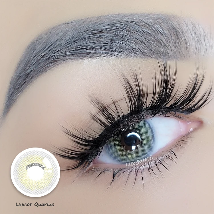 

Customized packaging box LUXOPTION Luxcor quartzo wholesale cheap price lentess de contact cosmetic color contact lenses