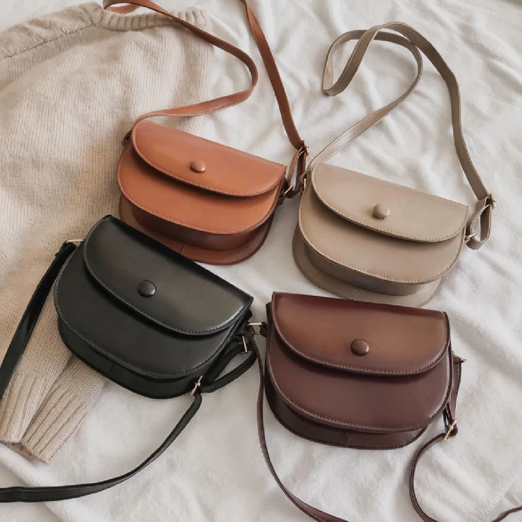 

2021 Korean version fashion women bag PU leather single shoulder oblique bag for ladies