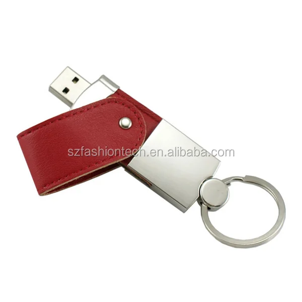 Brand new Custom logo PU leather keychain usb flashdrive 32gb pendrive memorias USB stick - ANKUX.COM