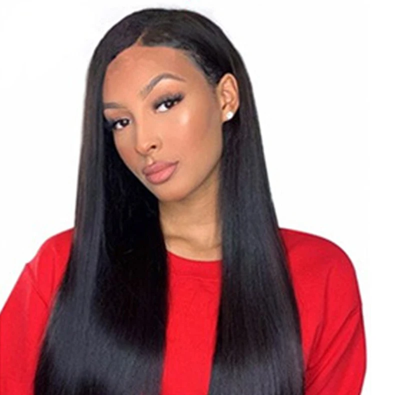 

Factory Wholesale High Quality human hair wigs 4x4 straight lace closure wig Brazilian human hair extension Perucke perruque