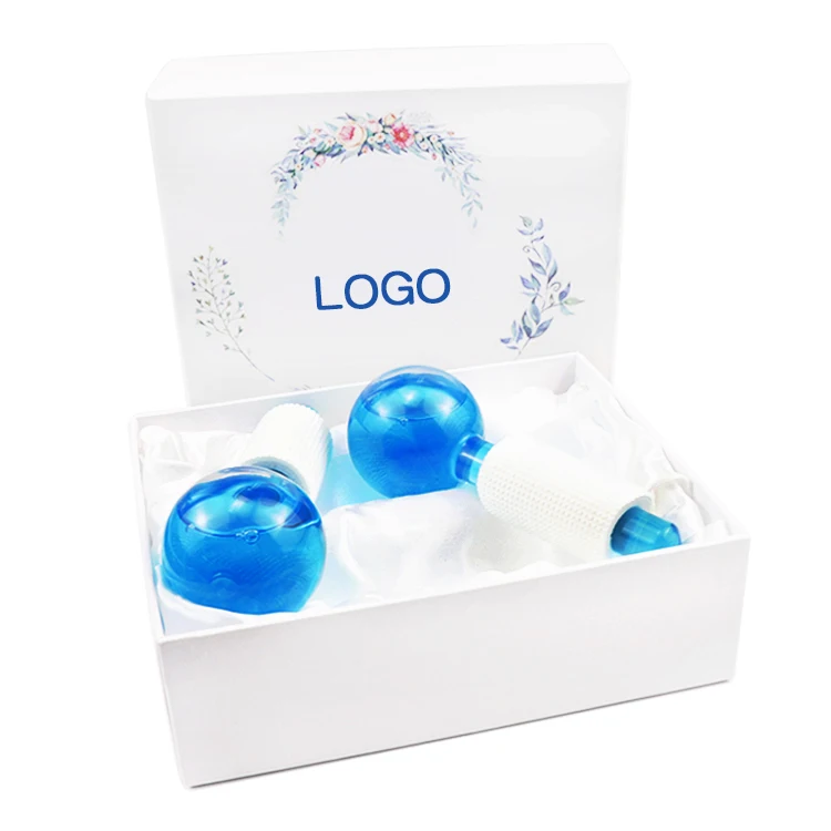 
Best Seller Private Label Skin Rejuvenation Cooling Facial Massager Ice Globes 